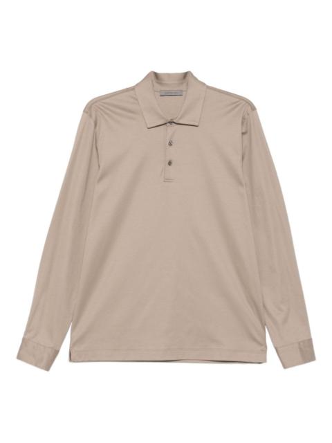 long-sleeve polo shirt