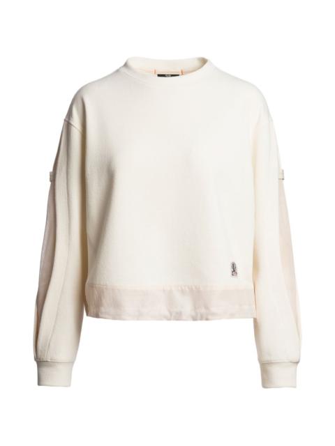 panelled sweatshirt
