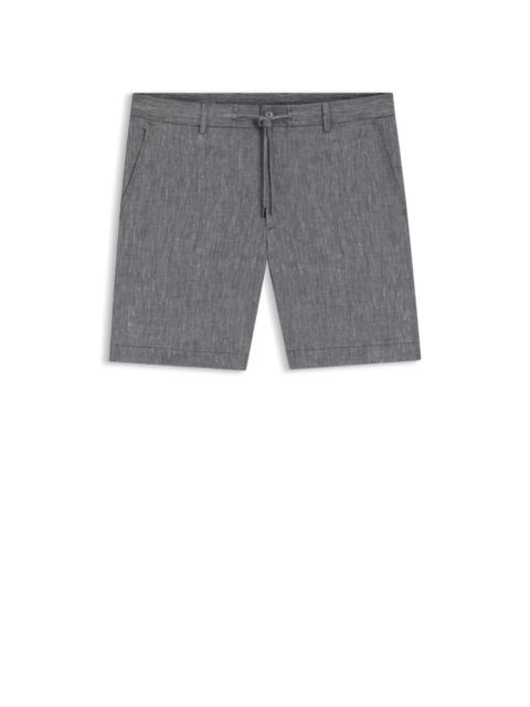 REGULAR-FIT SHORTS IN A LINEN BLEND WITH DRAWCORD