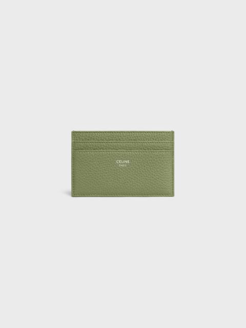 CARD HOLDER IN GRAINED CALFSKIN