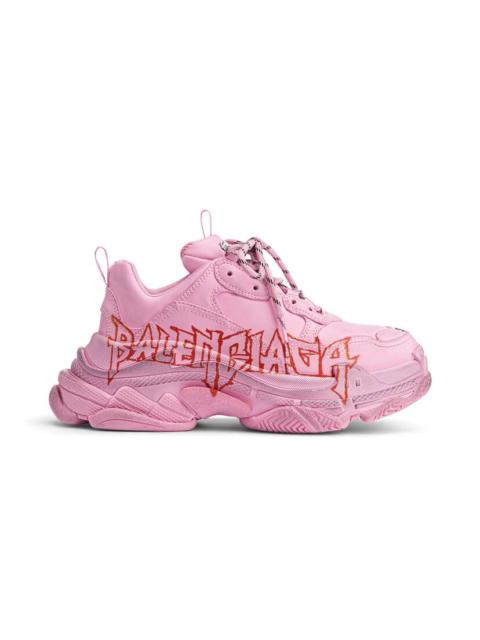 Women's Triple S Sneaker Diy Metal  in Pink/black/red