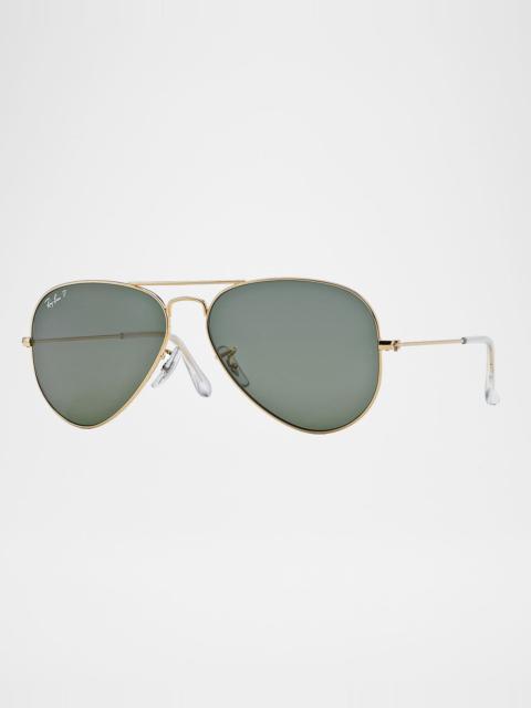 Metal Polarized Aviator Sunglasses