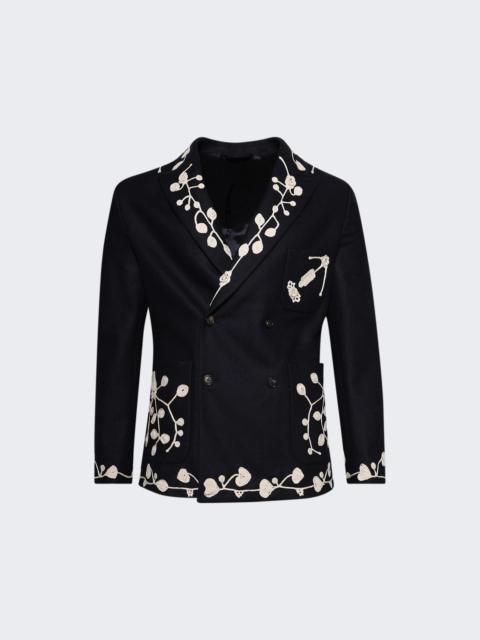Snowdrop Applique Suit Jacket Navy