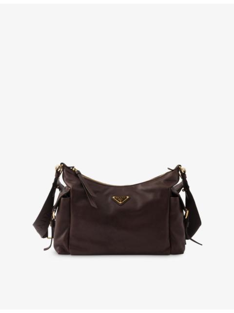 Explore Large Leather Cross-Body Bag