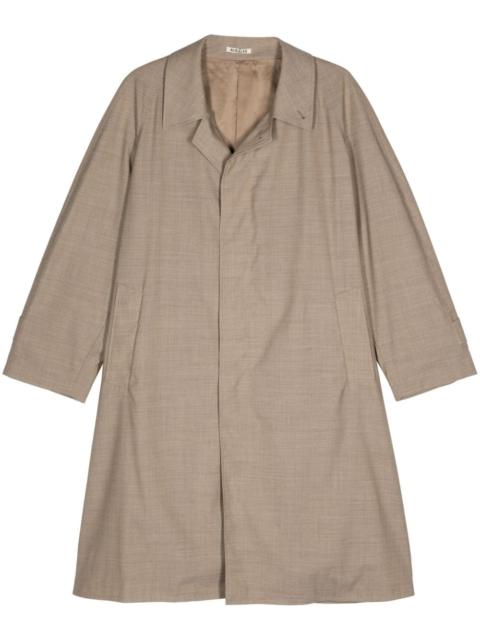 single-breasted wool coat