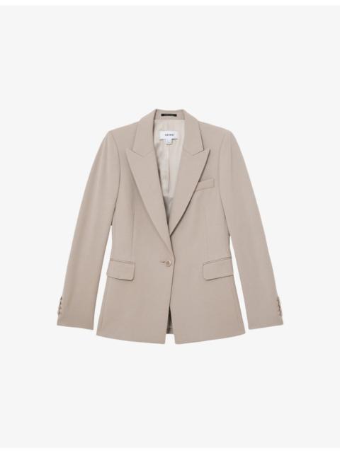 Gabi single-breasted stretch-woven blazer