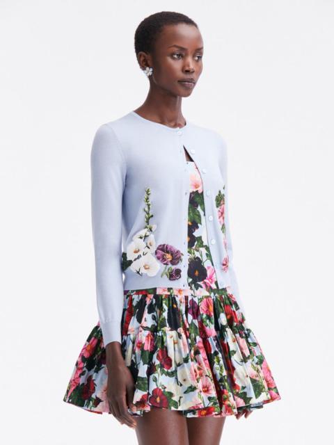 HOLLYHOCKS THREADWORK CARDIGAN