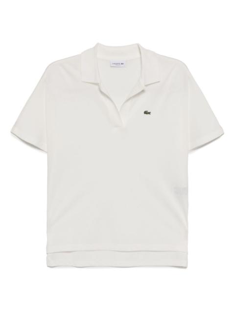 fluid piqué polo top