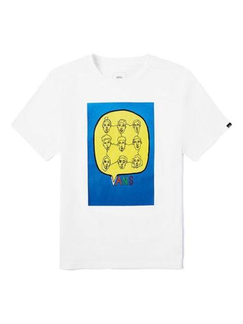 Men's Vans Asian Artist Crossover Series Printing Short Sleeve White VN0A4RATWHT