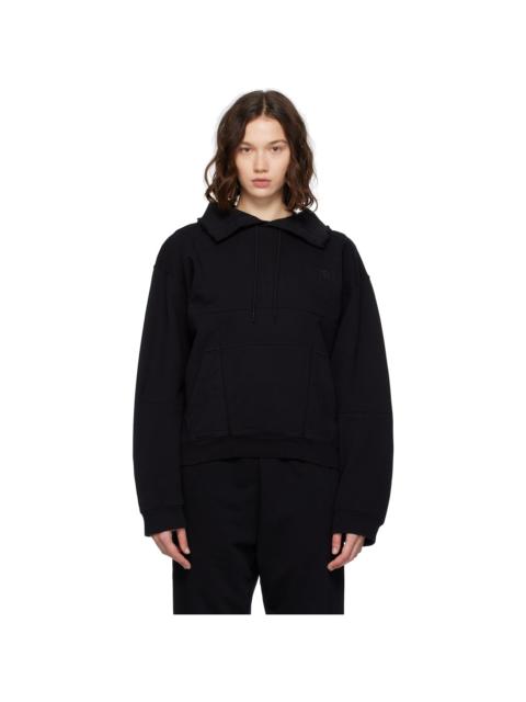 Black Collared Sweatshirt