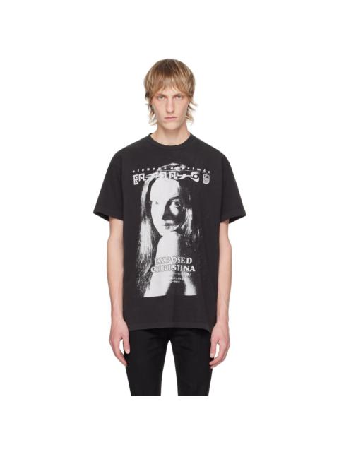 Black 'Exposed Christina' T-Shirt