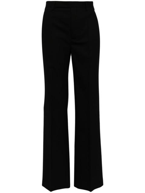 straight-leg tailored trousers