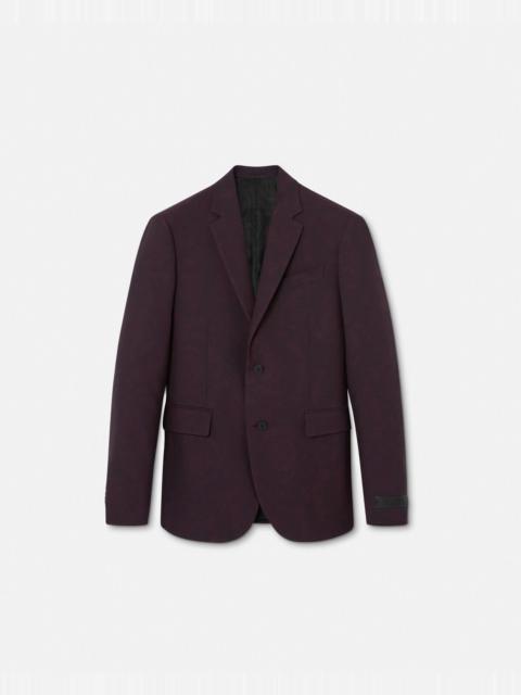 Barocco Jacquard Single-Breasted Blazer