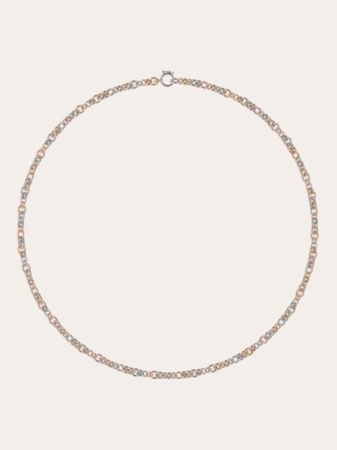 Helio 18K Gold Sterling Silver Chain Necklace