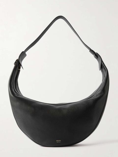 Augustina textured-leather shoulder bag