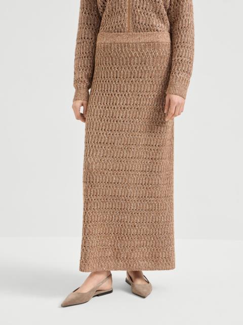 Linen dazzling braids skirt