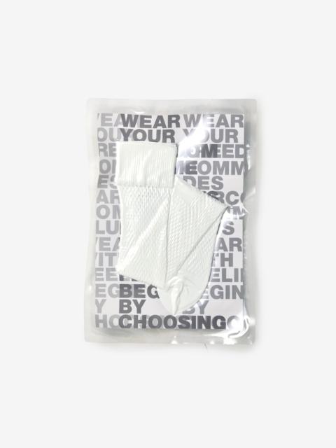 CDG HP SOCKS (WHITE)