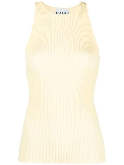 ribbed-knit tank top