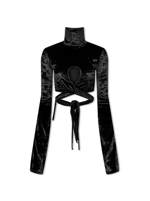 Ottolinger Velvet Wrap Loop Top