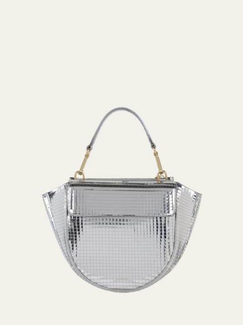 Hortensia Mini Metallic Leather Shoulder Bag