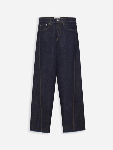 TWISTED BAGGY DENIM PANTS