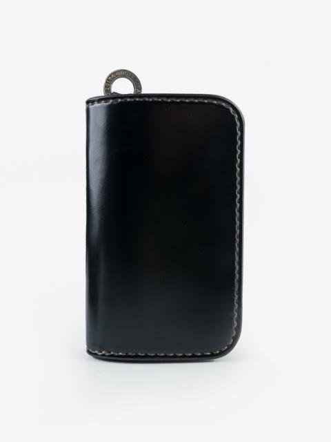 MEDIUM SHELL CORDOVAN WALLET - BLACK