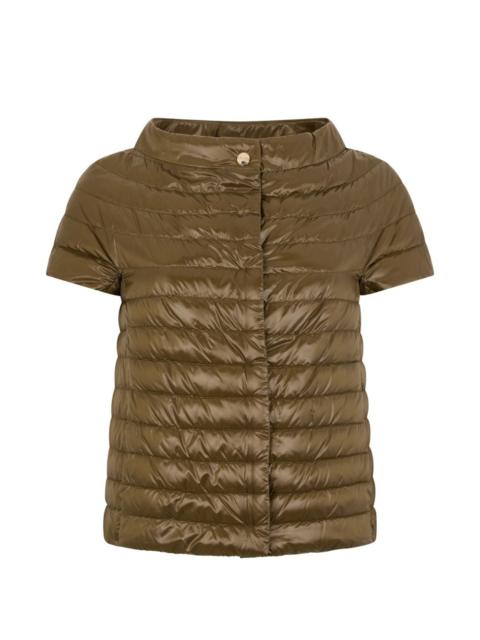 short-sleeve puffer jacket