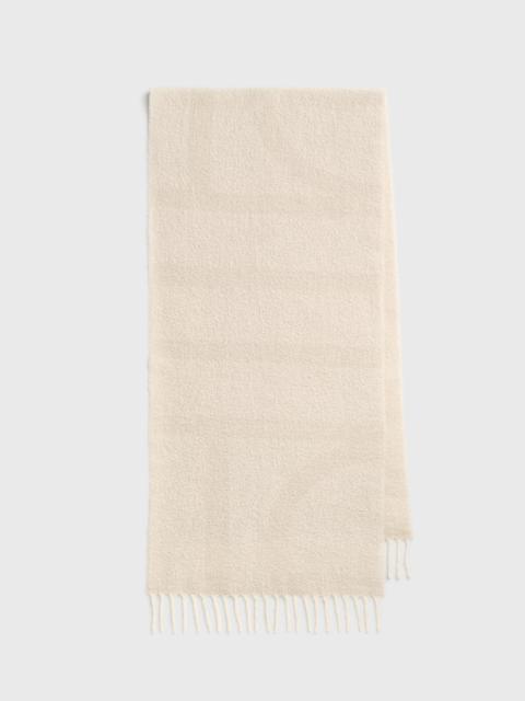 Monogram jacquard scarf ecru/white