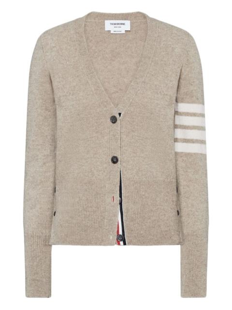 four-bar stripe v-neck cardigan