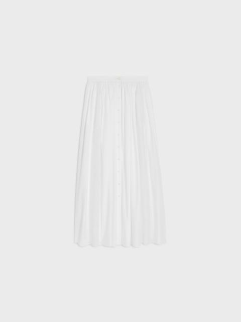 embroidered midi skirt IN cotton cambric