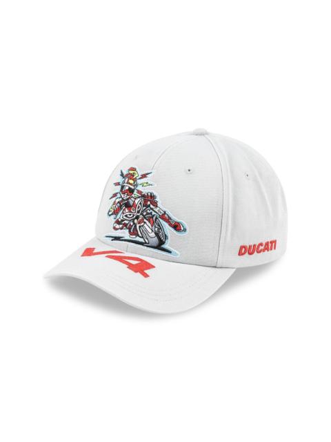 x Ducati six-panel "White" cap