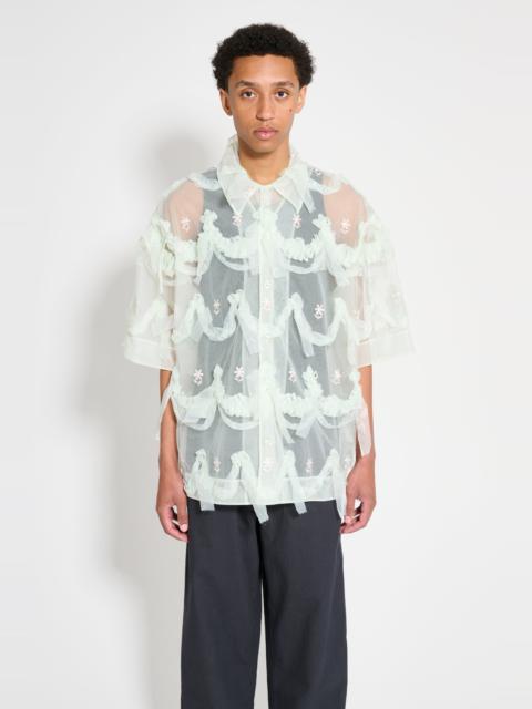 Simone Rocha SIMONE ROCHA RELAXED SHORT SLEEVE SHIRT MINT | REVERSIBLE