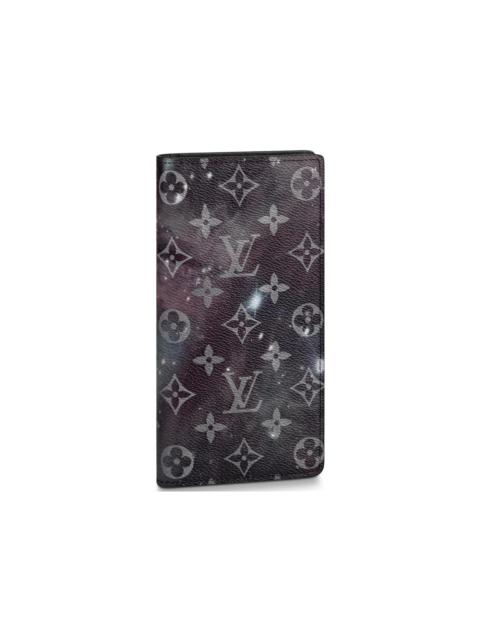 Louis Vuitton Brazza Wallet Monogram Galaxy Black Multicolor