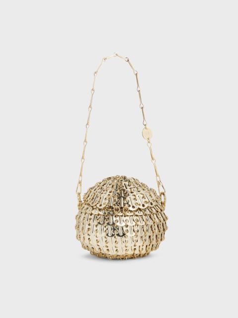 SMALL 1969 GOLD BALL-SHAPED BAG