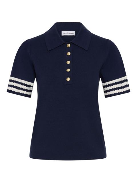striped mayflower polo shirt