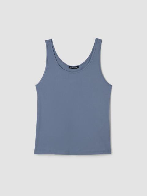 Stretch Silk Jersey Scoop Neck Tank