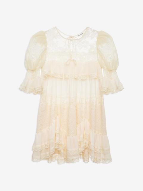 Elara Ruffle Mini Dress