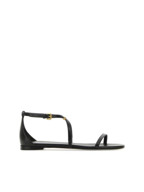 ankle-strap leather sandals