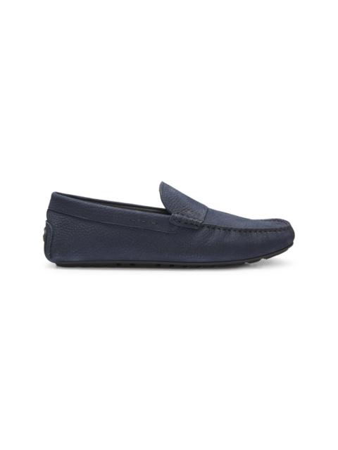 NUBUCK-LEATHER LOAFERS WITH DRIVER SOLE