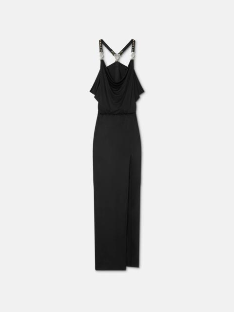 Viscose-Jersey Gathered Gown