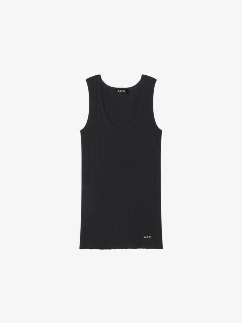 FITTED LISLE THREAD TANK TOP