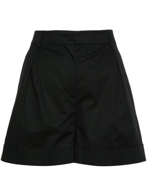 inverted-pleat shorts