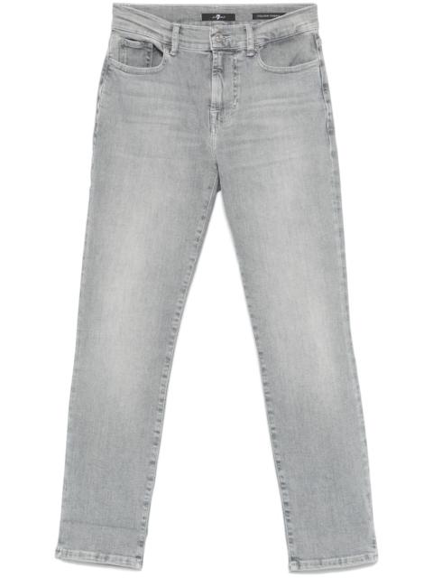 mid-rise skinny jeans
