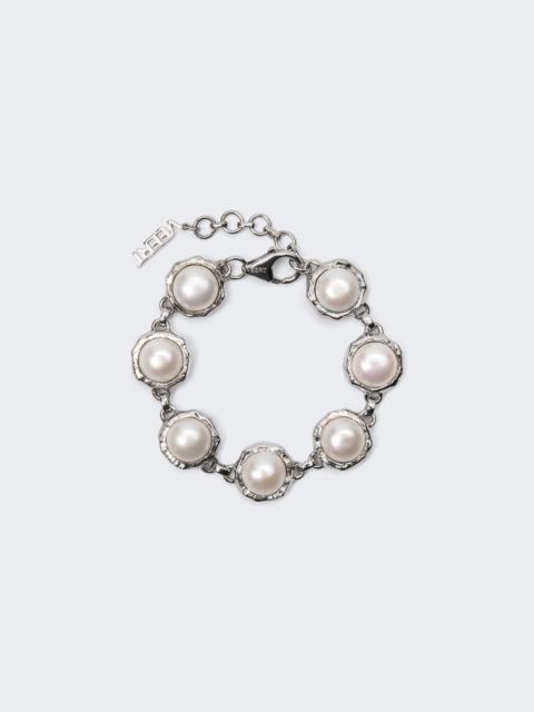 The Pearl Circle Bracelet White Gold