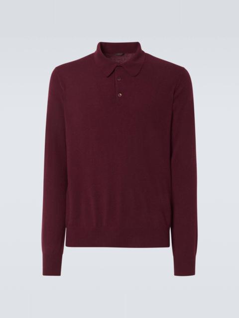 Cashmere polo shirt