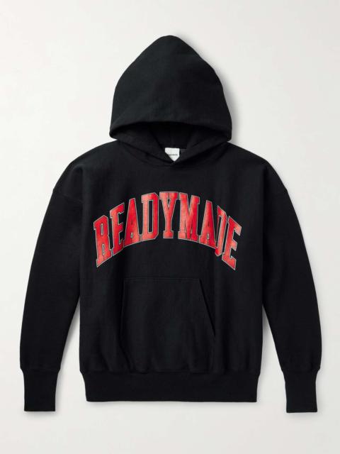 Logo-Print Cotton-Blend Jersey Hoodie