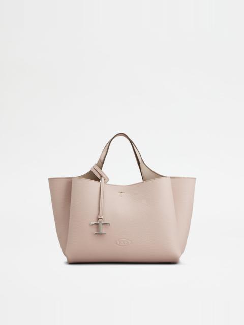 BAG IN LEATHER MINI - PINK, BEIGE