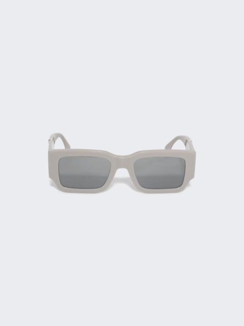 Diagonal Sunglasses Grey And Smoke Mirror