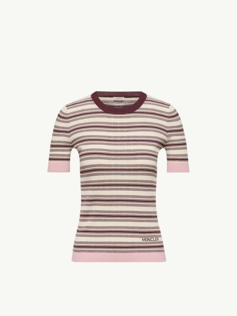 Striped Cotton Short Sleeve Polo Shirt