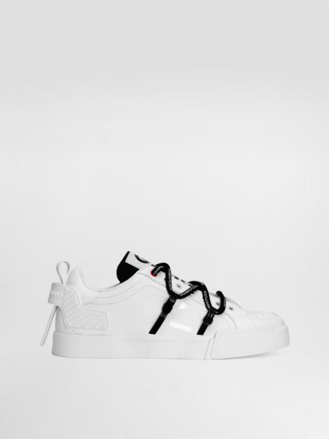 Portofino sneakers in calfskin and patent leather